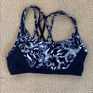 Athleta | size S | navy patterned sportsbra